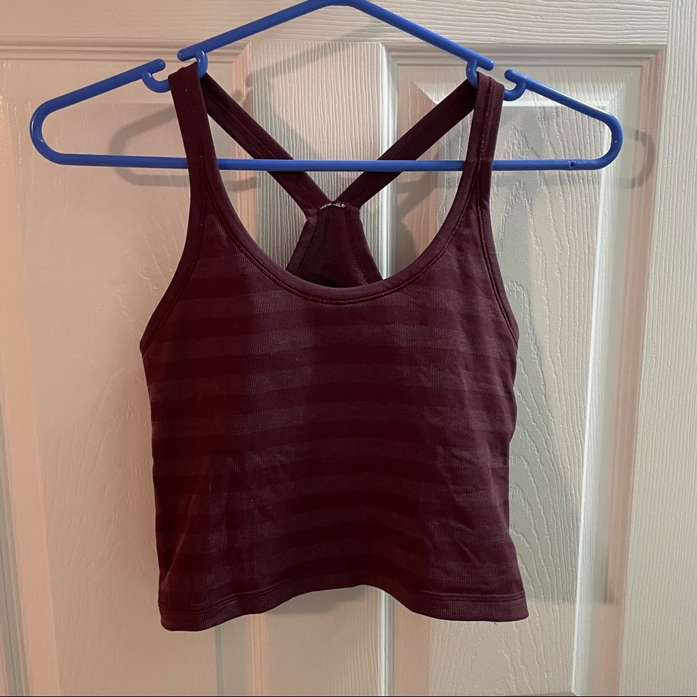 Lululemon Ebb to Street Tank Maroon